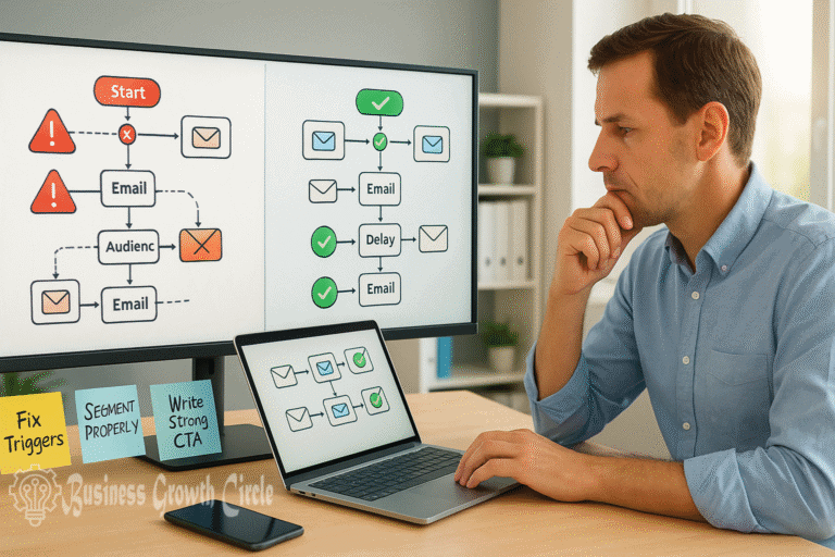 Automated Email Campaigns Mistakes - Business Growth Circle