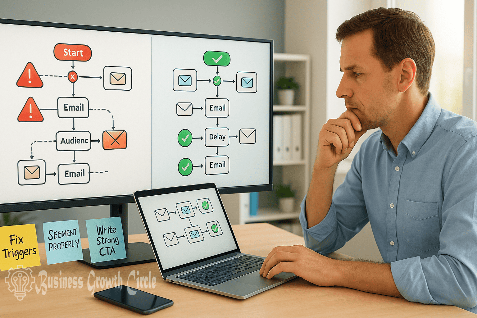 Automated Email Campaigns Mistakes - Business Growth Circle